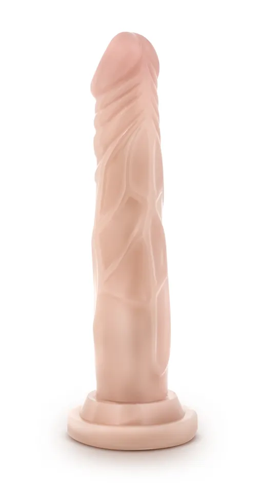Blush Dildos Dr Skin Silicone Dr Carter 7 Inch Dong With Suction Cup Vanilla