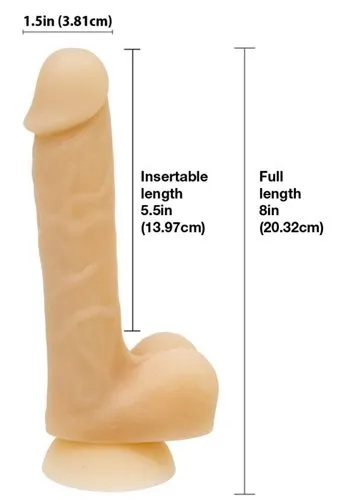 Dildos | BMS Addiction David 8in Bendable Silicone Suction Cup Dong