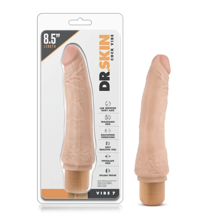 Female Sex Toys Blush Novelties Dr Skin Cock Vibe 7 85 Cockbl11323