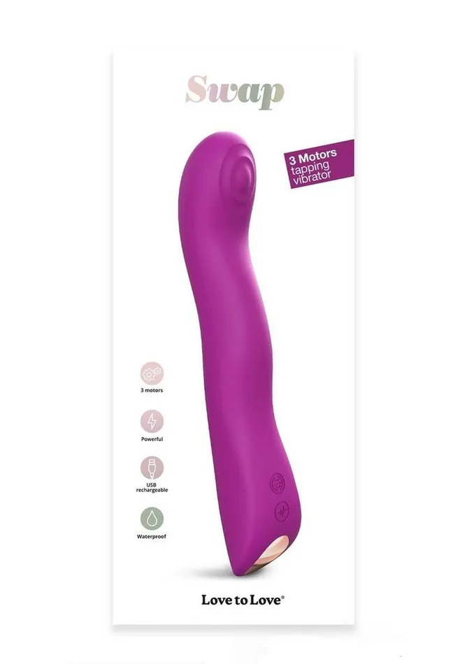 Female Sex Toys Swap Rechargeable Silicone Vibrator Sweet Orchid Love to Love