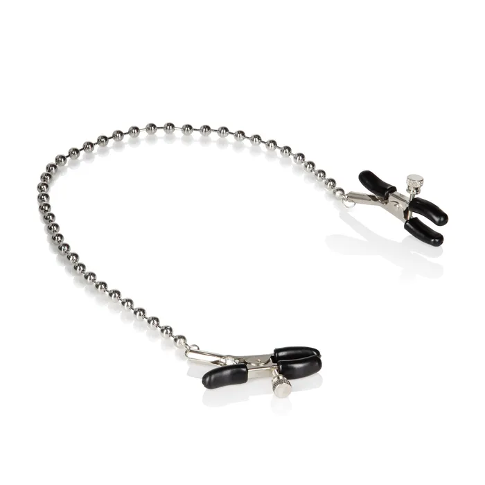 Silver Beaded Nipple Clamps California Exotic Anal