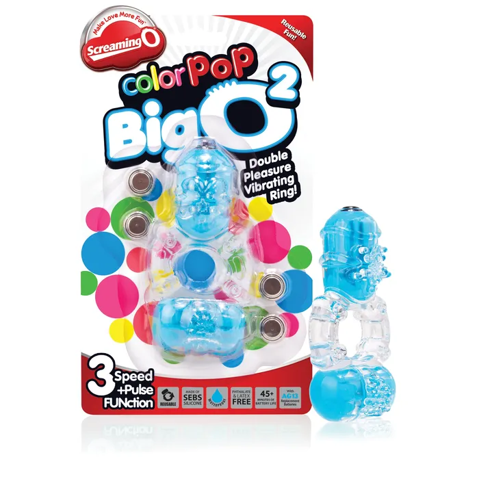 Vibrators Screaming O Colorpop Big O 2 Blue Each