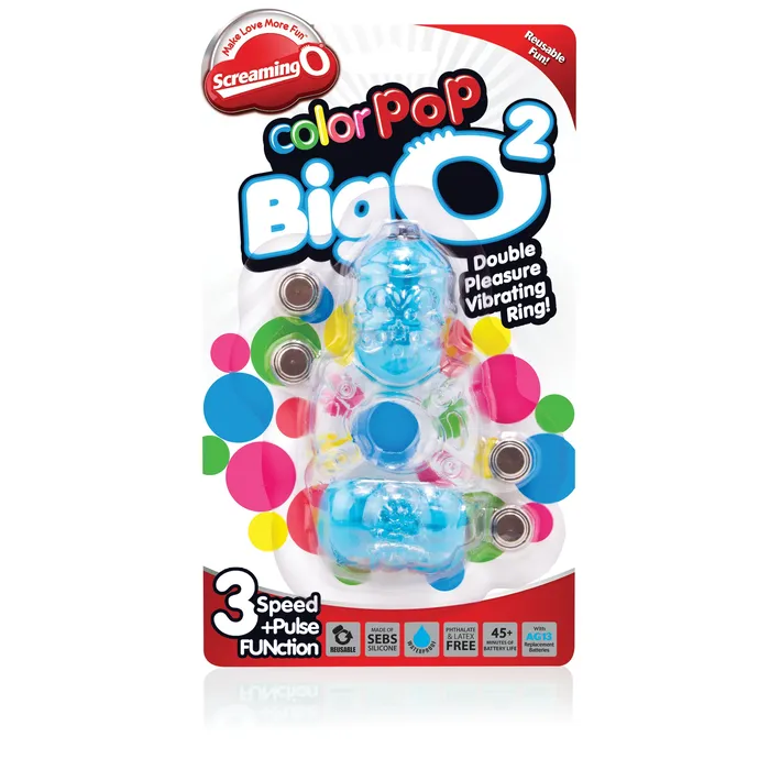 Vibrators Screaming O Colorpop Big O 2 Blue Each