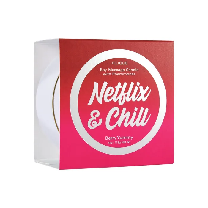 Jelique Couples Jelique Massage Candle 4 oz Netflix Chill Berry Yummy
