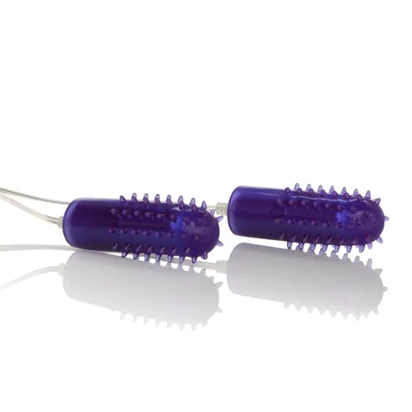 California Exotic Novelties Female Sex Toys Pocket Exotic Turbo 8 Double Bullet With SleeveLavender