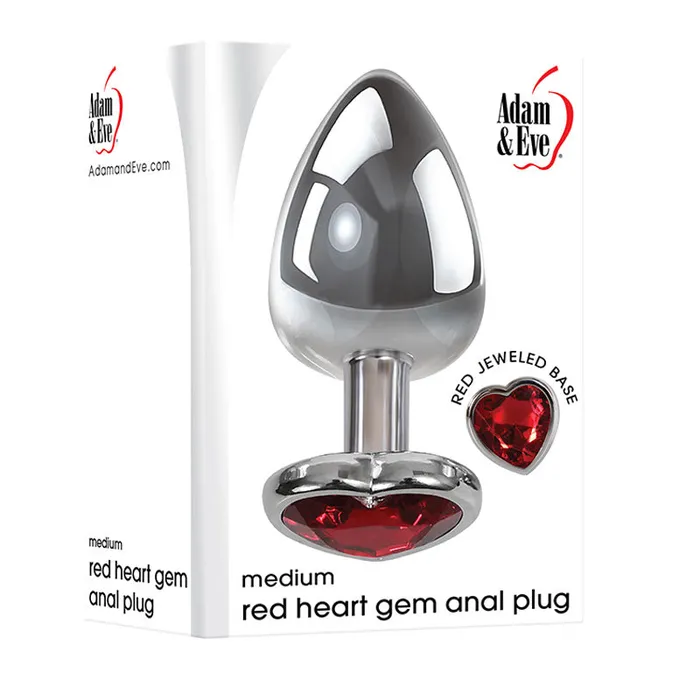 Male Sex Toys Adam Eve Adam Eve Red Heart Gen Anal Plug Medium Male Sex Toys Adam Eve Adam Eve Red Heart Gen Anal Plug Medium