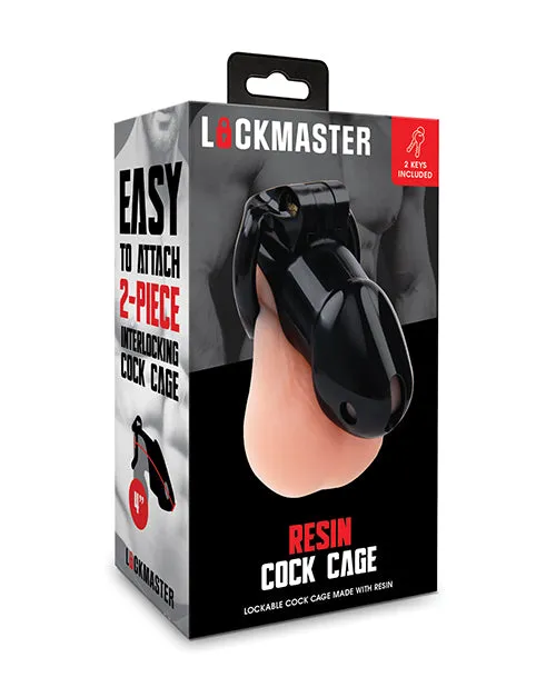 Male Sex Toys Electric Eel Lockmaster 4 Resin Cock Cage