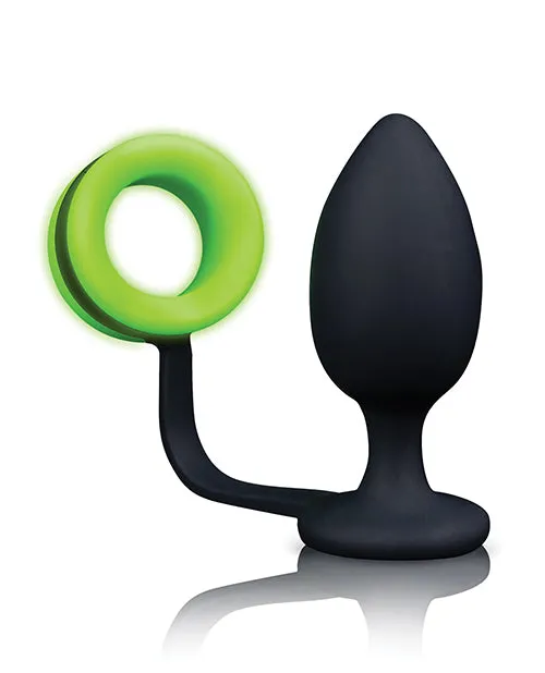Shots Ouch Butt Plug Wcock Ring Glow In The Dark Shots Male Sex Toys