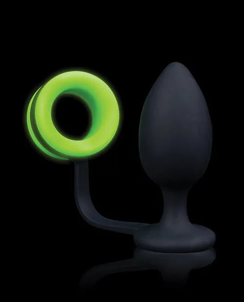 Shots Ouch Butt Plug Wcock Ring Glow In The Dark Shots Male Sex Toys