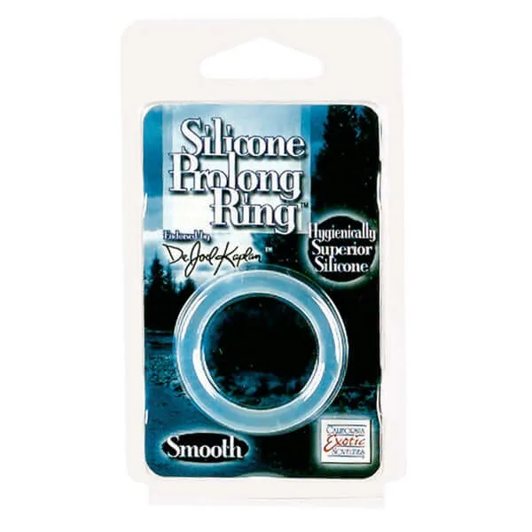 Anal Dr Joel Kaplan Silicone Prolong Ring Clear California Exotic Novelties