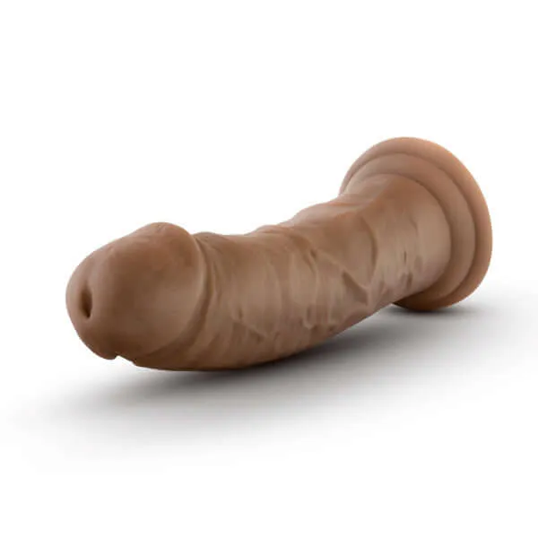 Au Naturel 8Inch Dildo with Suction Cup Mocha Sensa Feel Dual Density Blush Novelties Female Sex Toys
