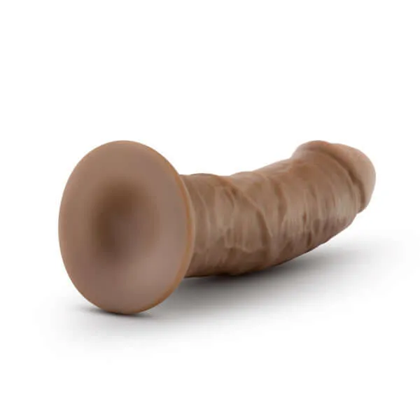 Au Naturel 8Inch Dildo with Suction Cup Mocha Sensa Feel Dual Density Blush Novelties Female Sex Toys