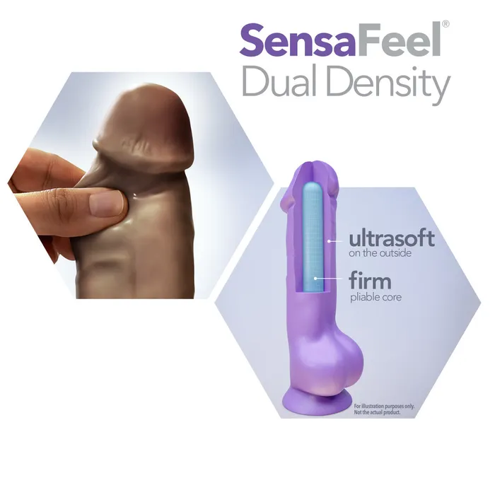 Au Naturel By Blush Big John Realistic Chocolate 115Inch Long Dildo With Balls Suction Cup Base Blush Dildos