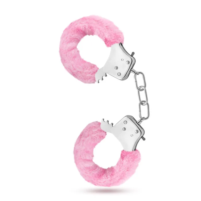 Blush Couples Temptasia By Blush Beginner Cuffs Lightweight Bondage Handcuffs With Safety Release Fully Adjustable With 2 Keys Pink Fur