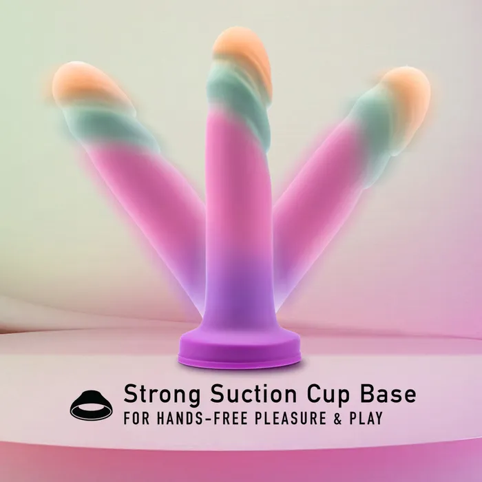 Blush Dildos Avant By Blush Sunrise Gaze Artisan 75 Inch Dildo Crafted With Purio Liquid Silicone Wrapped In UltraSilk Sherbet