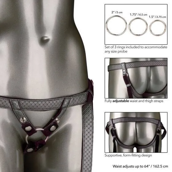 California Exotic Novelties Female Sex Toys Her Royal Harness The Regal Duchess Pewter