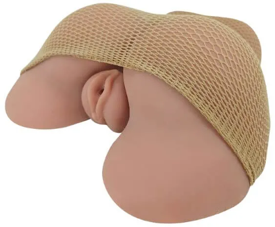 Cloud 9 Novelties Realistic Pussy and Ass Body Mold with Spread Legs Tan Cloud 9 Novelties Male Sex Toys