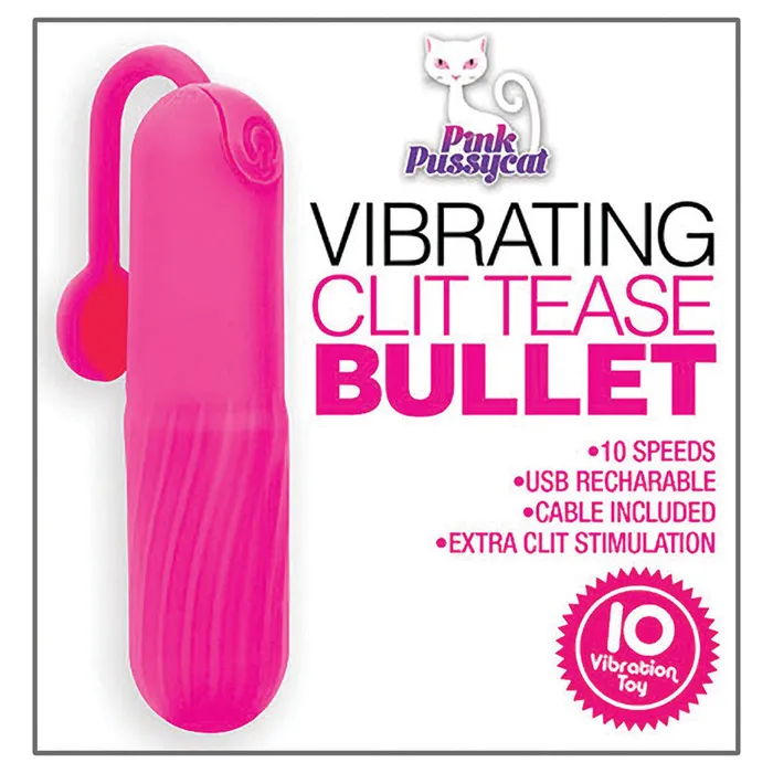 COUSINS GROUP Vibrators Pink Pussycat Vibrating Clit Tease Bullet