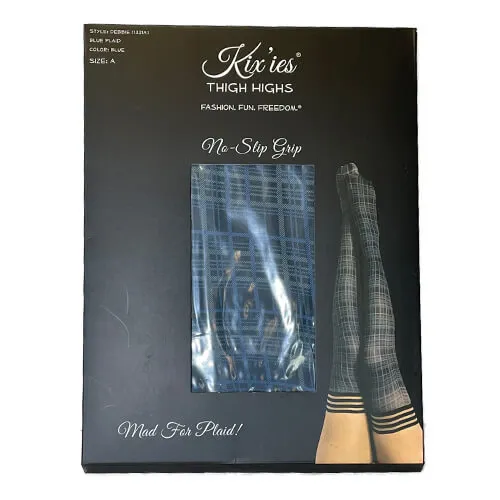 Debbie Navy Plaid ThighHigh As You Like It OR Vibrators