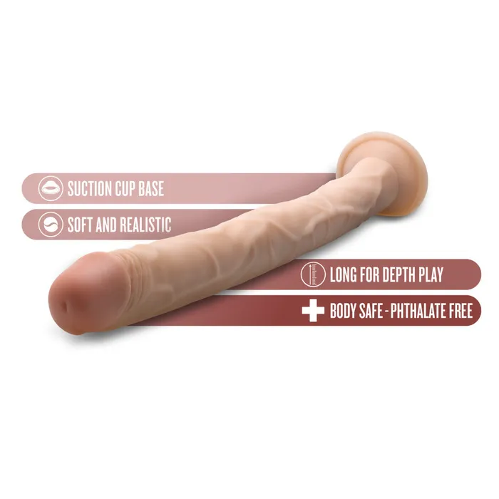 Dildos Blush Dr Skin By Blush 19 Inch Long Realistic Dildo Beige