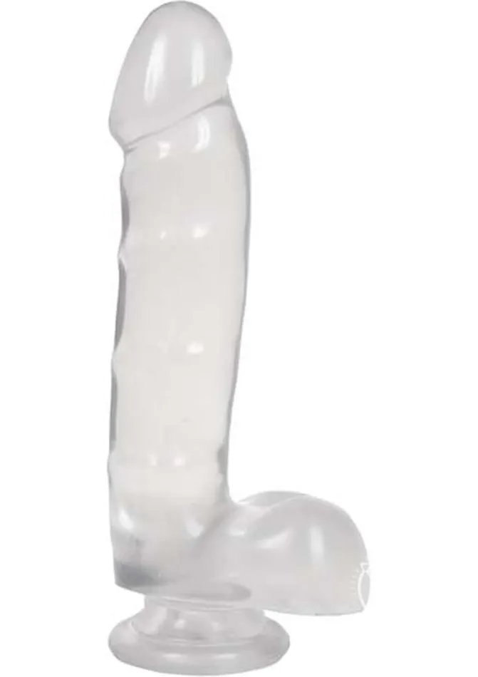 Doc Johnson Enterprises Dildos Jelly Jewels with Suction Cup Cock and Balls 6 inches