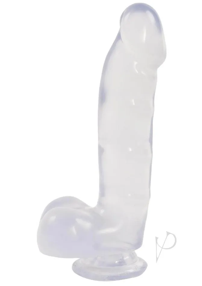 Doc Johnson Enterprises Dildos Jelly Jewels with Suction Cup Cock and Balls 6 inches