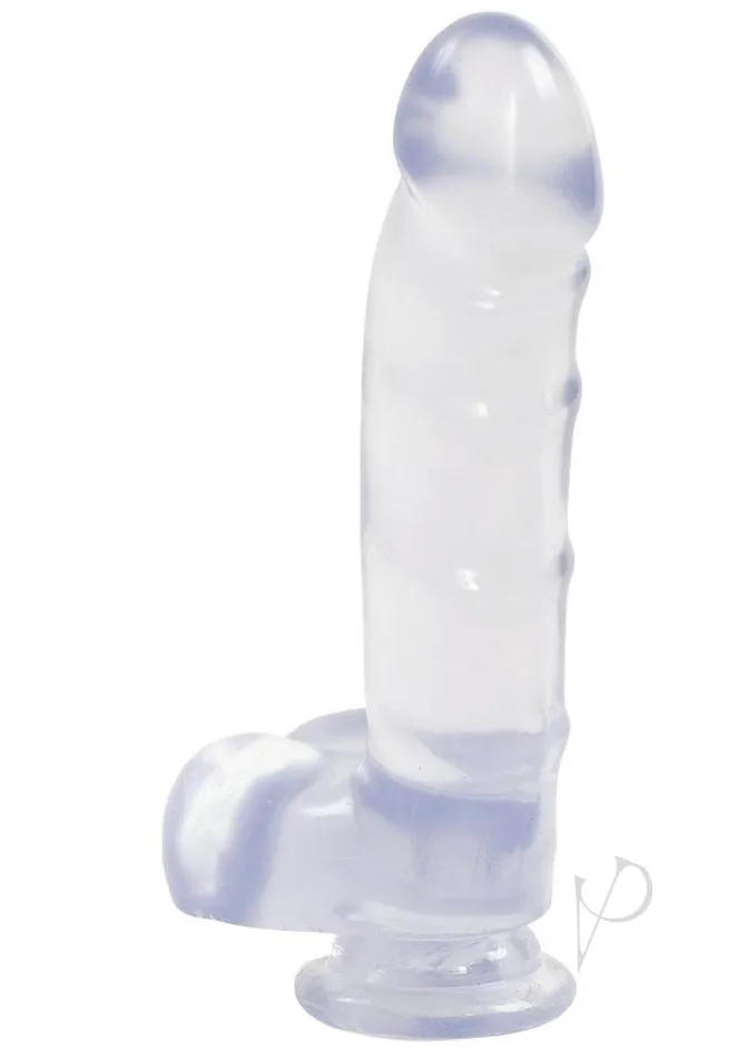 Doc Johnson Enterprises Dildos Jelly Jewels with Suction Cup Cock and Balls 6 inches
