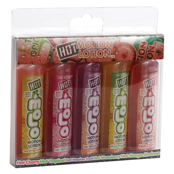 DOC JOHNSON Hot Motion Lotion 1oz 5 Pack Enhancers