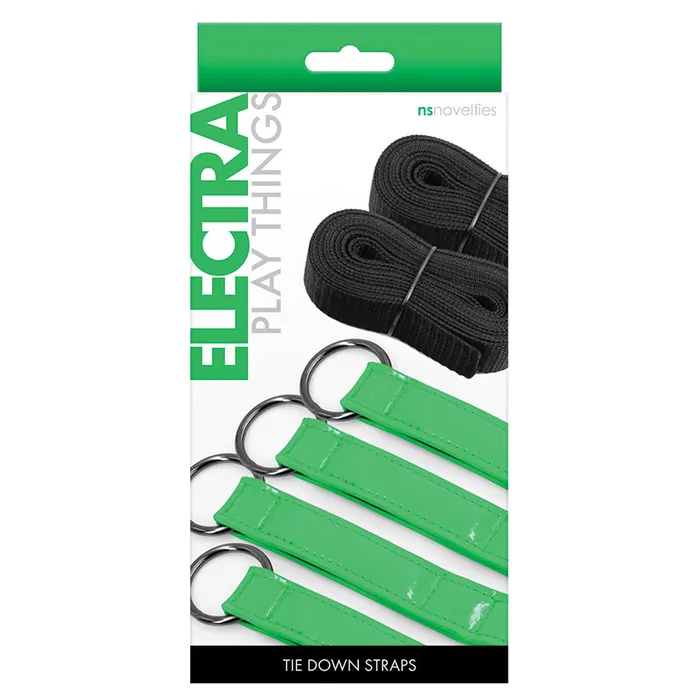 NS NOVELTIES Vibrators Electra Bed Restraints StrapsGreen