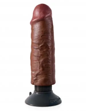 Pipedream Products Dildos King Cock 6 inches Dildo Brown Vibrating Real Deal