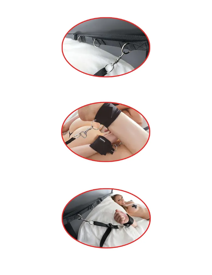 Pipedream Products Female Sex Toys FETISH FANTASY ULTIMATE BED RESTRAINT SYSTEM 