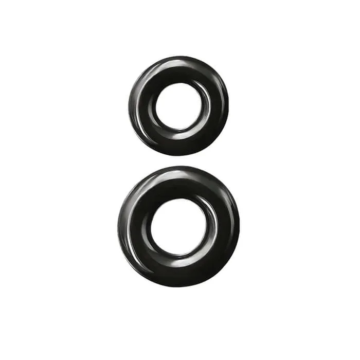 Renegade Double Stack Black Cock Rings NS Novelties Anal