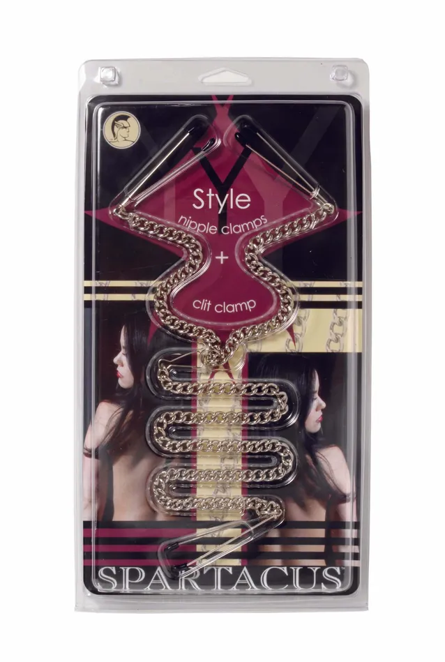 Spartacus Female Sex Toys YStyle Nipple Clamps with Detachable Clit Clamp Discover Pain and Pleasure in Perfect Harmony