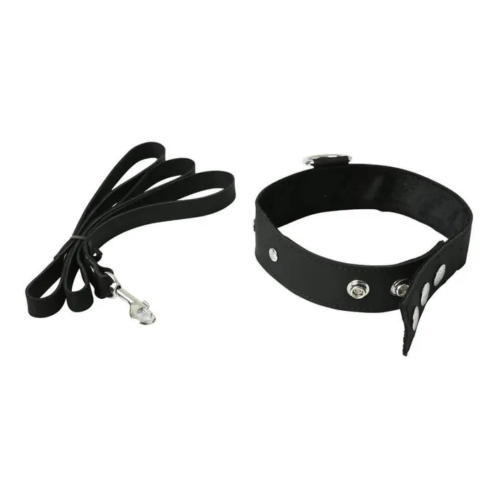 Sportsheets Leather Collar and Leash Set Take Control in Style Sport Sheets Restraints