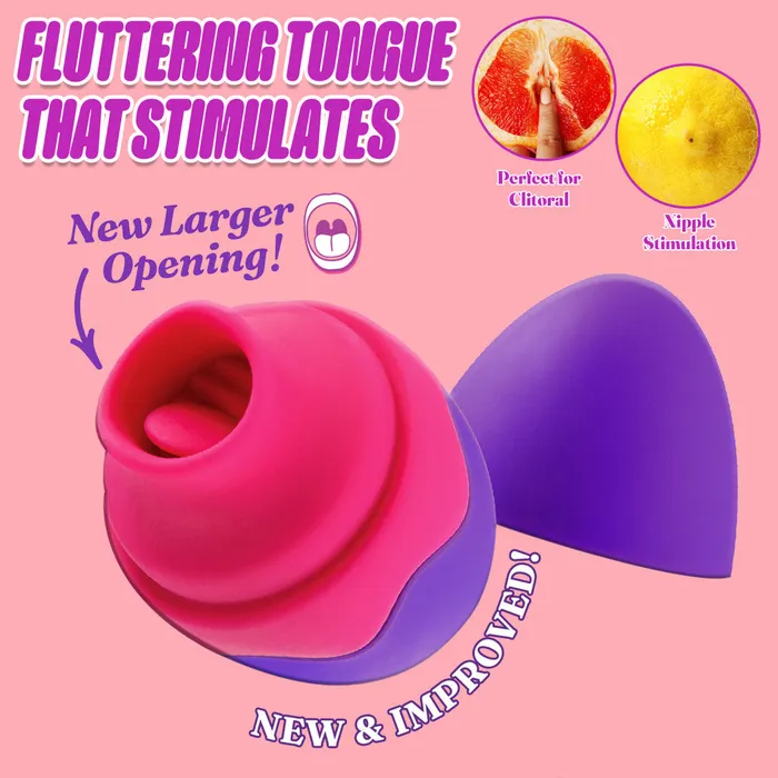 Vibrators Blush Aria By Blush Flutter Tongue 7Function Flicking Tongue Clitoris Stimulator Made From Satin Smooth PlatinumCured Silicone