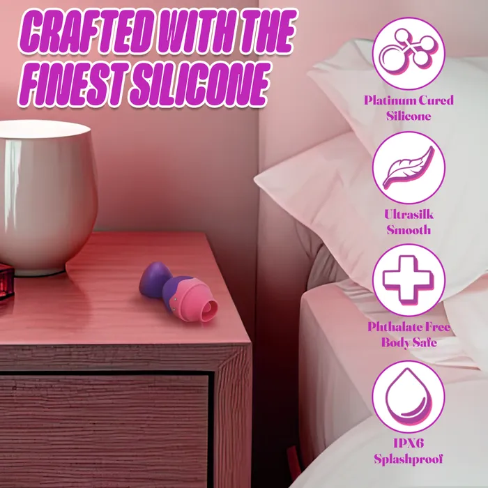 Vibrators Blush Aria By Blush Flutter Tongue 7Function Flicking Tongue Clitoris Stimulator Made From Satin Smooth PlatinumCured Silicone