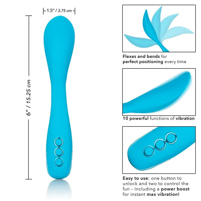 Vibrators California Exotic Novelties California Dreaming Palm Springs Pleaser Blue
