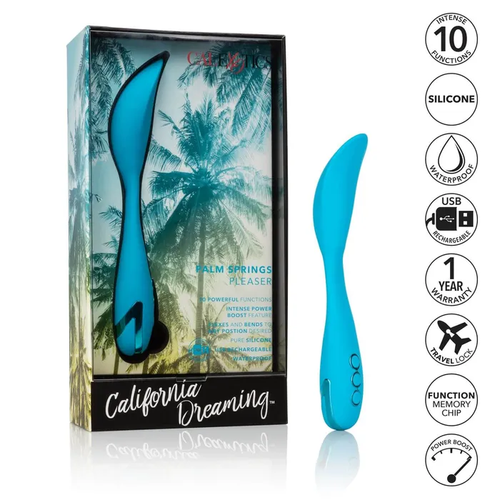 Vibrators California Exotic Novelties California Dreaming Palm Springs Pleaser Blue