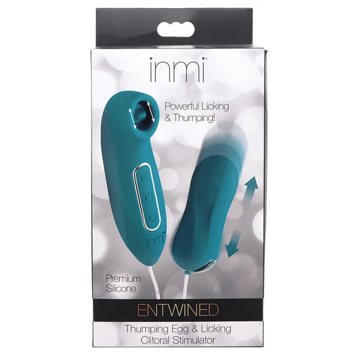 Vibrators XR Brands Inmi Entwined 3x Thumping Egg Licking Clit Stim