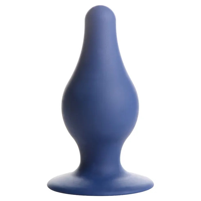 XR Brands Male Sex Toys SqueezeIt Squeezeable Tapered Anal Plug LargeBlue